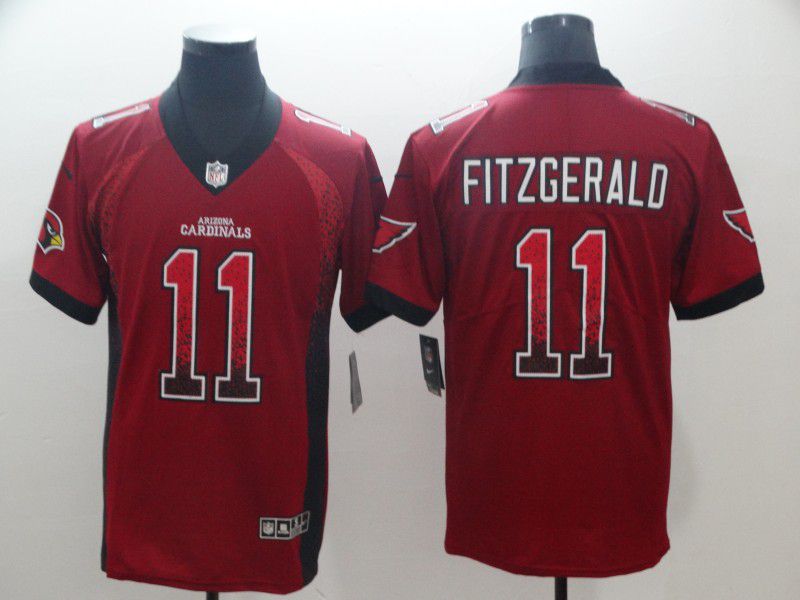 Men Arizona Cardinals #11 Fitzgerald Red Drift Fashion Color Rush Limited NFL Jerseys